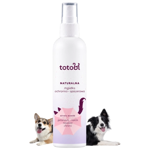 Totobi mgiełka ochronno-spacerowa dla psa geranium neem pielęgnacja 100 ml