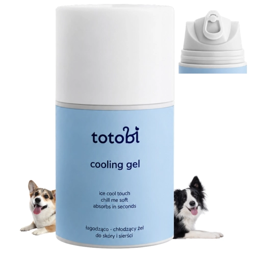 Totobi Cooling Gel żel chłodzący do łap nosa skóry i sierści psa lato 50 ml