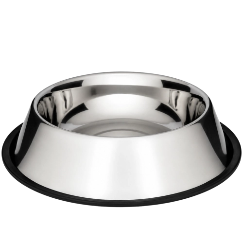 Barry King miska metalowa na gumie dla psa stabilna do karmy i wody 2,7 l