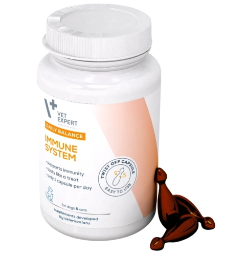 VetExpert Immune System suplement odporność pies kot 50 kapsułek Twist Off