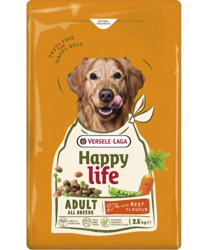 Versele Laga Happy Life Adult Wołowina sucha karma dla dorosłego psa 2,5 kg
