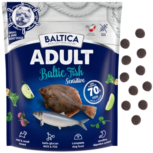 Baltica Excellent Adult Sensitive ryby bałtyckie karma dla małego psa 1 kg