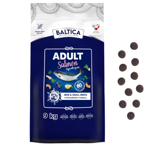 Baltica Excellent Adult Salmon łosoś hipoalergiczna karma dla psa XS/S 9 kg