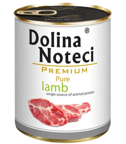 Dolina Noteci Premium Pure Jagnięcina karma mokra monobiałkowa dla psa 800g