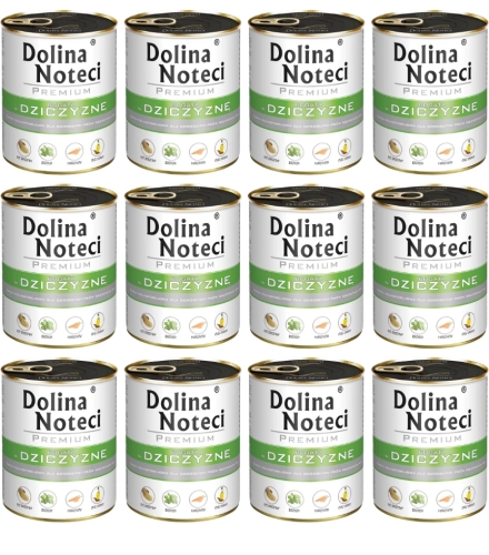 Dolina Noteci Premium bogata w dziczyznę mokra karma dla psa 12x 800 g