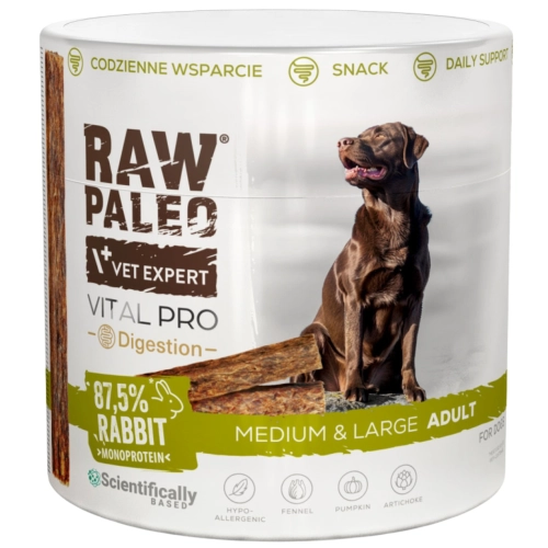 Raw Paleo Vital Pro Digestion królik M/L przysmak na trawienie dla psa 100g
