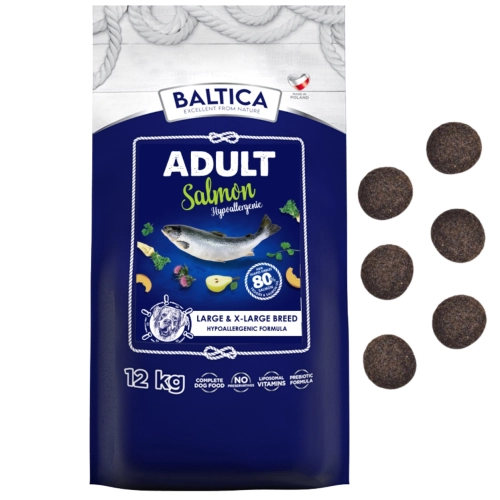 Baltica Excellent Łosoś L/XL hipoalergiczna sucha karma dla dużego psa 12kg