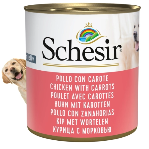 Schesir Complements kurczak marchewka w galarecie mokra karma dla psa 285 g