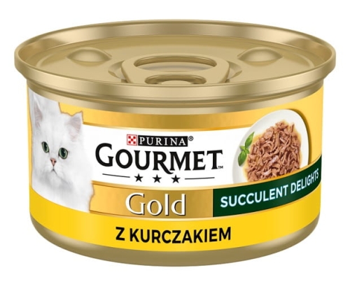 Purina Gourmet Gold Succulent z kurczakiem 85g