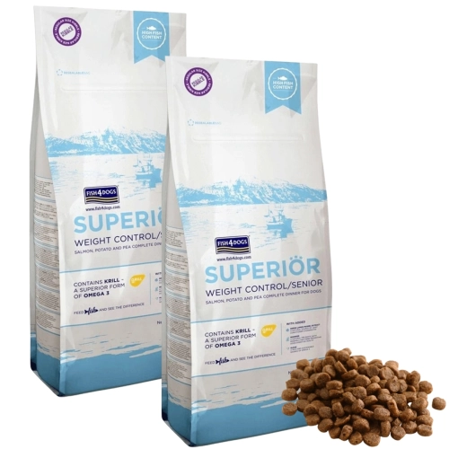 Fish4Dogs Superior Senior łosoś sucha karma dla małego psa senior 2x 6 kg
