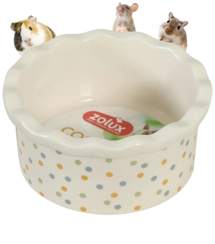 Zolux Cosy miska ceramiczna dla gryzoni chomika kawii na karmę wodę 150 ml