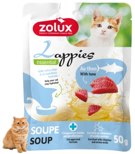Zolux Lappies zupa z tuńczykiem płynny przysmak dla kota od 3 miesiąca 50 g