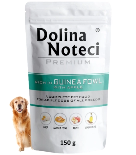 Dolina Noteci Premium perliczka jabłko mokra karma dla dorosłego psa 150g