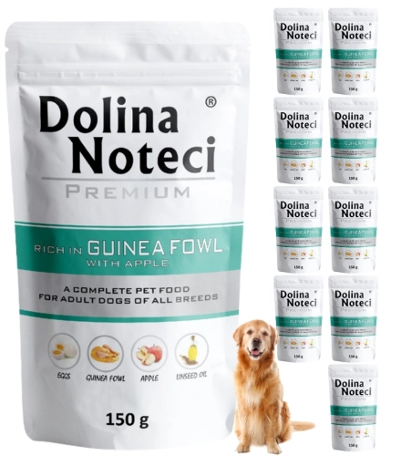 Dolina Noteci Premium perliczka jabłko mokra karma dla psa 10x 150g