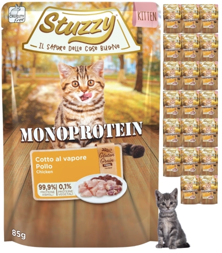 Stuzzy Monoprotein Kitten kurczak monobiałkowa mokra karma dla kociąt 20x 85g