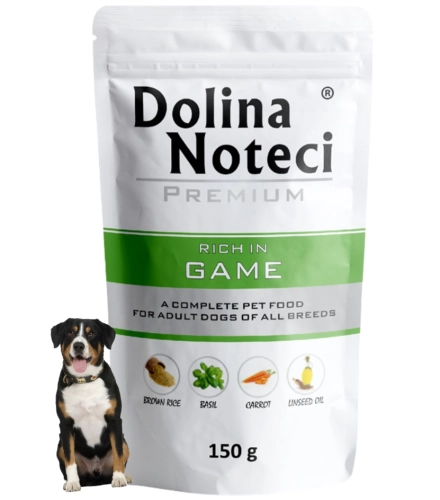 Dolina Noteci Premium bogata w dziczyznę mokra karma dla dorosłego psa 150g