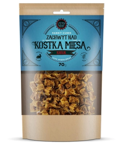 Trzypsy Zachwyt nad kostką mięsa z królika 70g