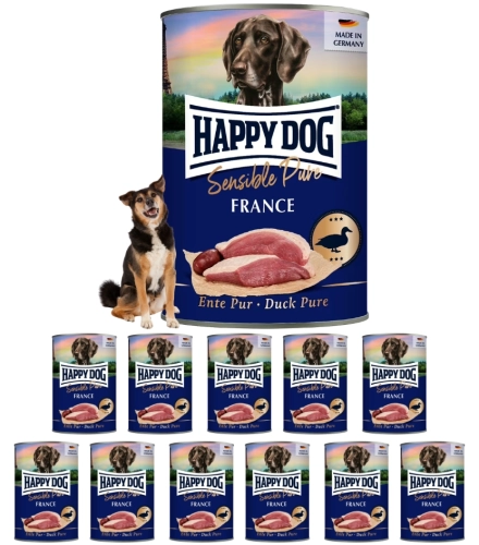 Happy Dog Sensible Pure France kaczka monobiałkowa mokra karma dla psa 12x 400g