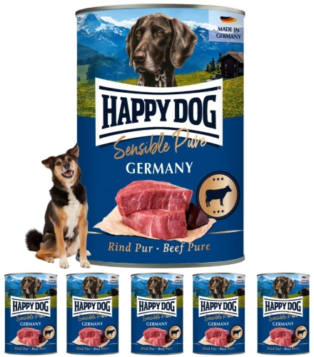 Happy Dog Sensible Pure Germany wołowina monobiałkowa karma dla psa 6x 400g