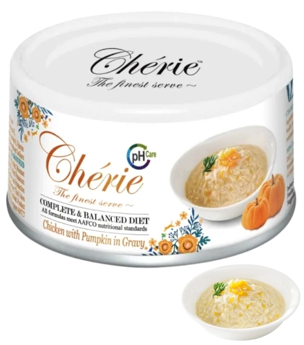 Pettric Cherie kurczak z dynią w sosie mokra karma dla dorosłego kota 80g