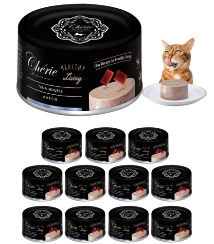 Pettric Cherie Healthy Living mus z tuńczyka mokra karma dla kota 12x 80g