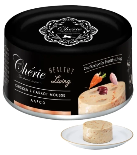 Pettric Cherie Healthy Living mus z kurczaka i marchewką mokra karma dla kota 80g