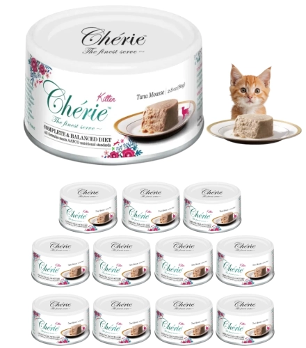 Pettric Cherie Kitten mus z tuńczyka mokra karma dla kociąt 12x 80g