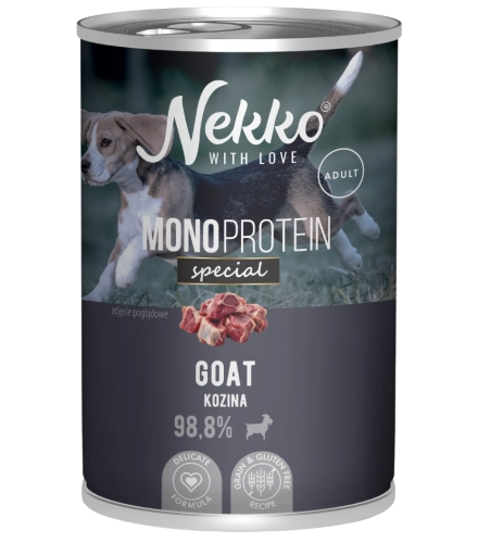 Nekko Monoprotein Special kozina monobiałkowa mokra karma dla psa 400g