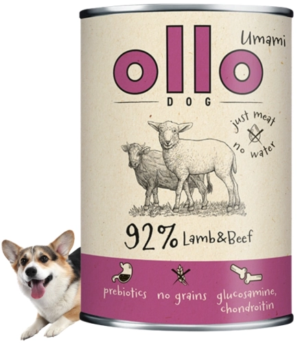Ollo Umami jagnięcina wołowina hipoalergiczna mokra karma dla psa 400g