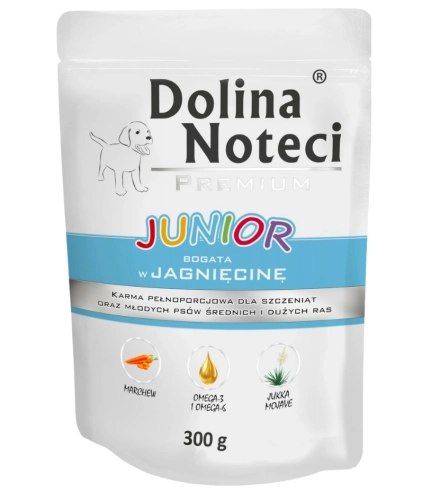 Dolina Noteci Premium Junior jagnięcina mokra karma dla szczeniąt 300g