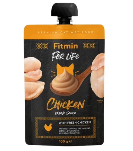 Fitmin For Life Cream Sauce kurczak kremowy przysmak dla kota 100g