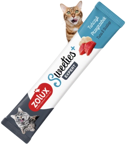 Zolux Sweeties tuńczyk przegrzebki kremowy przysmak do lizania dla kota 14g