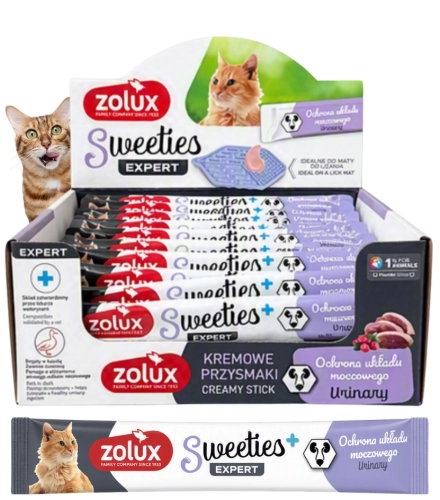 Zolux Sweeties Urinary kurczak z kaczką przysmak do lizania dla kota 48x14g