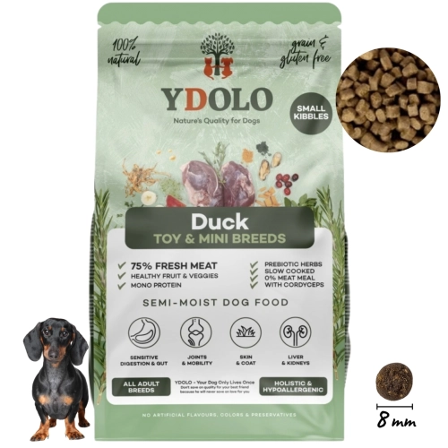 YDOLO MINI kaczka monobiałkowa półwilgotna karma dla psów małych ras 700g
