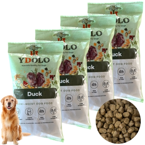 YDOLO Duck kaczka monobiałkowa półwilgotna karma dla dorosłego psa 4x 100 g