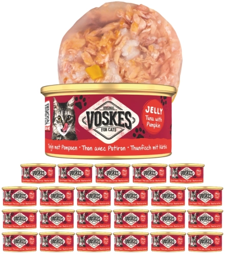 Voskes mokra karma dla kota tuńczyk z dynią w galaretce 24x 85g
