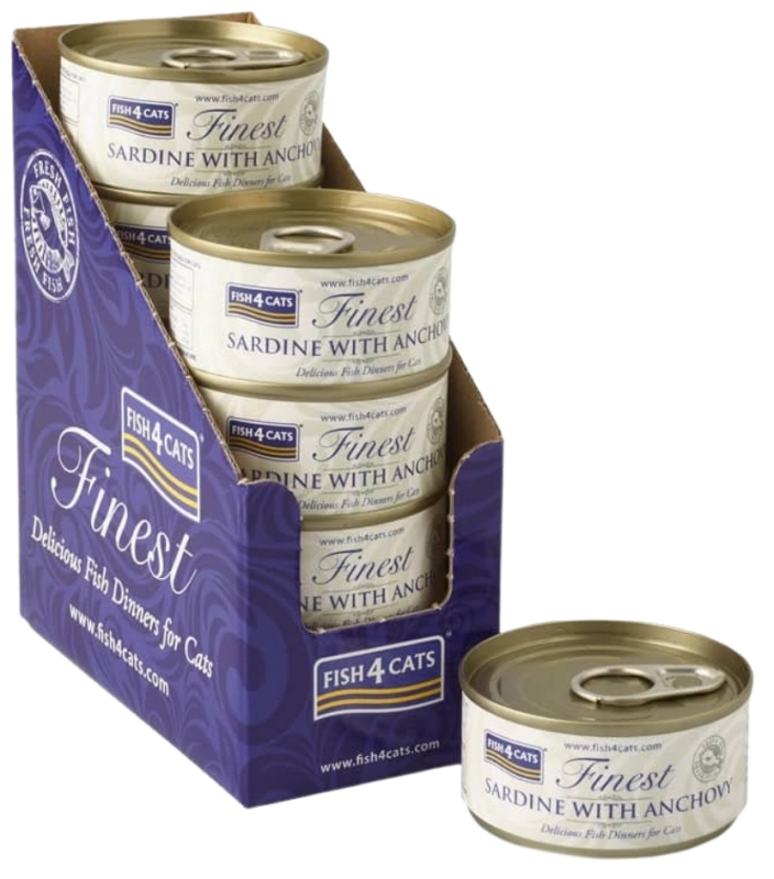 Fish4Cats mokra karma dla kota sardynka z anchois bez zbóż Omega-3 10x 70g