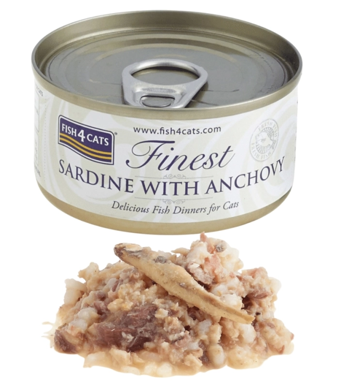 Fish4Cats mokra karma dla kota sardynka z anchois bez zbóż Omega-3 10x 70g 4