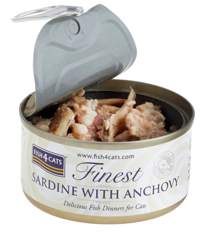 Fish4Cats mokra karma dla kota sardynka z anchois bez zbóż Omega-3 10x 70g 6
