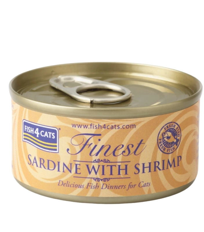 Fish4Cats mokra karma dla kota sardynka z krewetkami naturalna Omega-3 70g 3