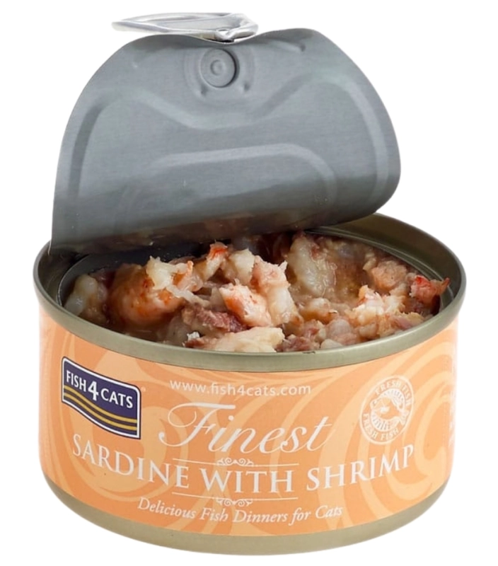 Fish4Cats mokra karma dla kota sardynka z krewetkami naturalna Omega-3 70g