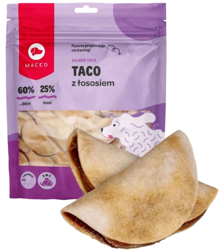 Maced Taco z Łososiem miękki przysmak dla psa z łososiem Omega-3 500g