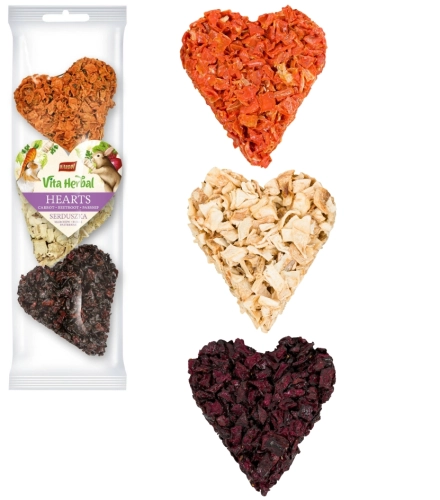 Vitapol Vita Herbal Serca mix warzywny przysmak dla królika i gryzoni 3 szt