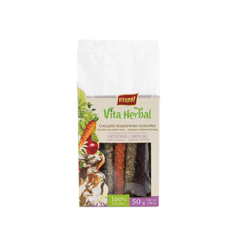 Vitapol Vita Herbal warzywno-ziołowe gałązki dla królika i gryzoni 50g