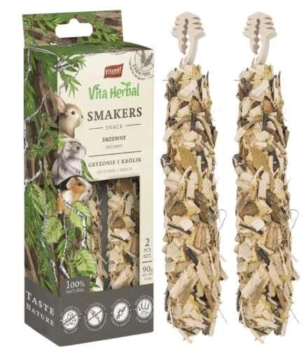 Vitapol Vita Herbal Smakers Drzewny kolby dla królika i gryzoni 2szt 90g