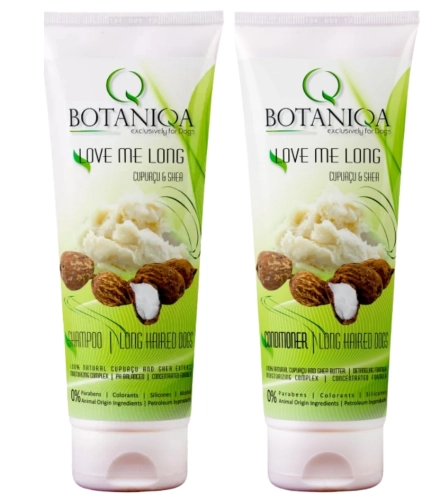 Botaniqa Love Me Long zestaw szampon + odżywka dla psa długowłosego 2x250ml