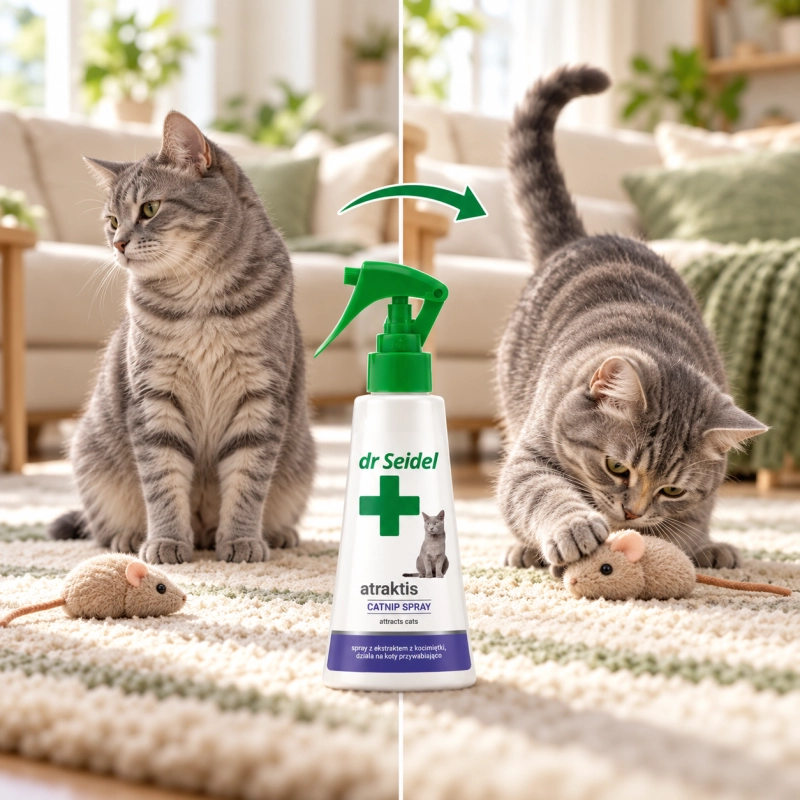 Dr Seidel Atraktis spray z kocimiętką preparat przywabiający dla kota 100ml