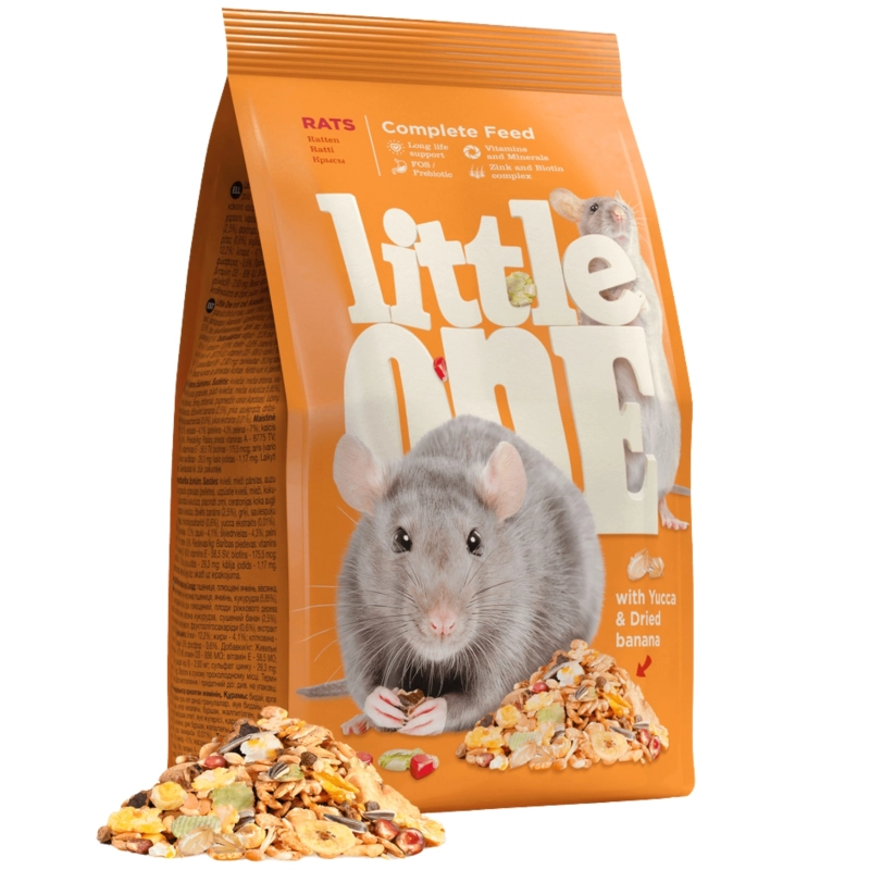 Little One mieszanka pokarm dla szczura z bananem juka 900g
