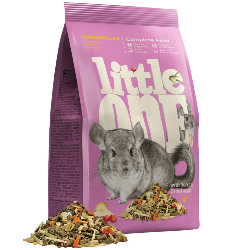 Little One pokarm dla szynszyli z jabłkiem ekstrakt juki 900g