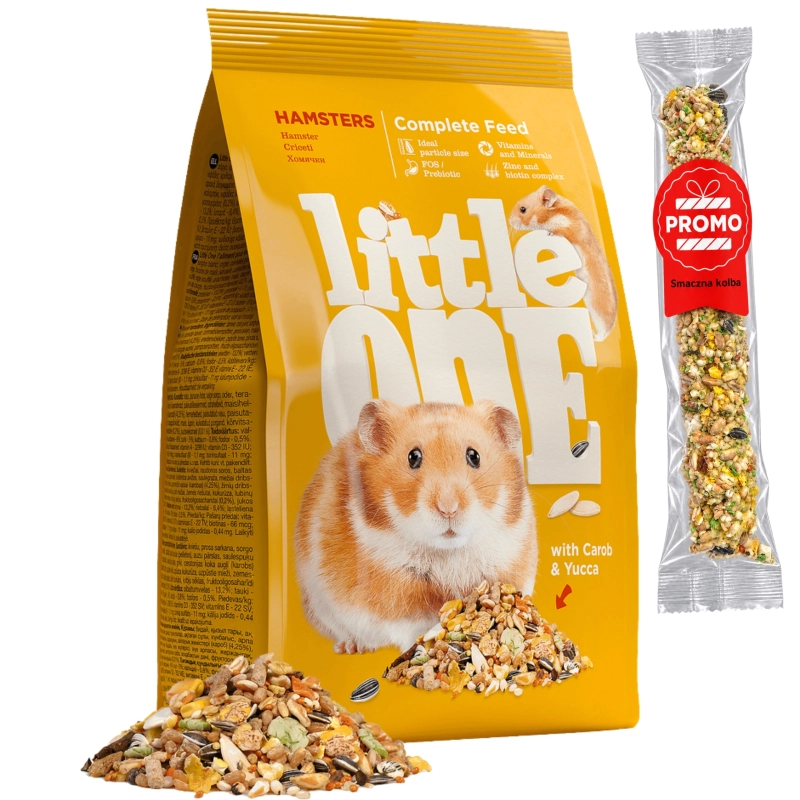 Little One mieszanka pokarm dla chomika chleb świętojański juka 900g +kolba
